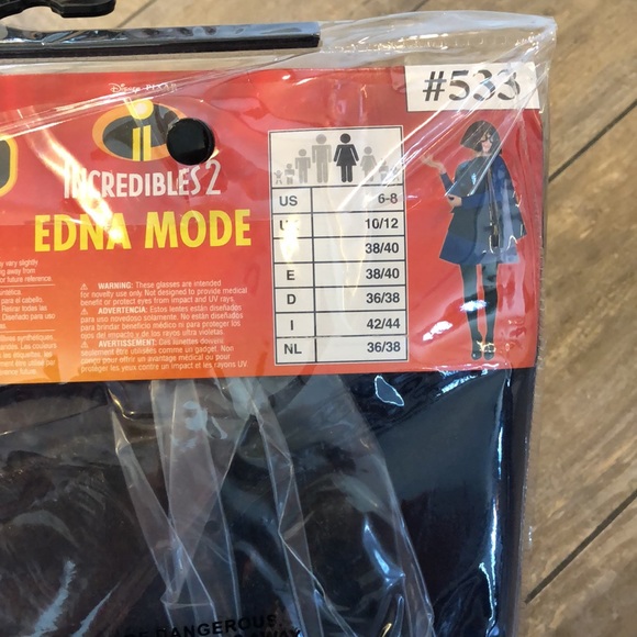 ✨LAST ONE!!✨ 🆕 disney incredibles 2 edna mode costume size medium - Picture 6 of 8
